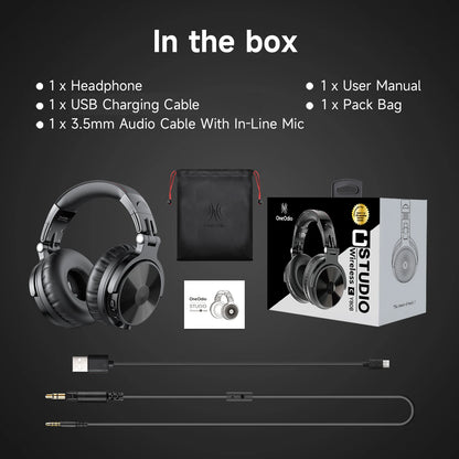 Oneodio pro-c fones de ouvido sem fio bluetooth com microfone 110hr