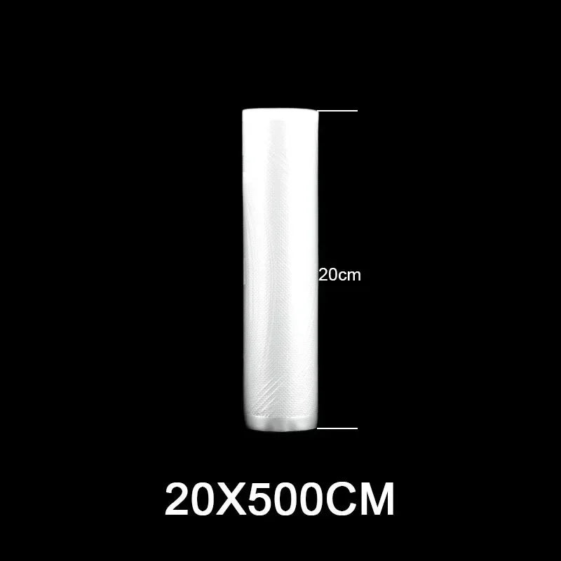 Sacos de embalagem de armazenamento a vácuo de alimentos para aferidor a vácuo carne frutas vegetais sous vide saco de cozinha 12/15/20/25/28cm 500cm/rolo