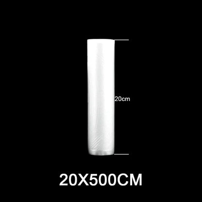 Sacos de embalagem de armazenamento a vácuo de alimentos para aferidor a vácuo carne frutas vegetais sous vide saco de cozinha 12/15/20/25/28cm 500cm/rolo