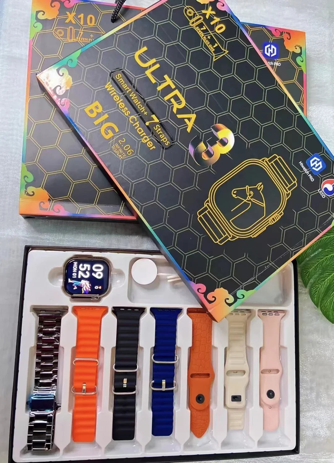 7 + 1 relógio inteligente x10 ultra 3 relógio esportivo para homens mulheres bluetooth chamada telefônica smartwatch diy enfrenta à prova dwaterproof água pulseira inteligente