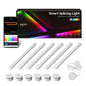 Luz de emenda diy atmosfera luz rgb inteligente luz de parede lâmpada controle voz para sala esports quarto barra decoração luz da noite