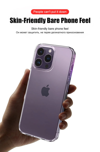 Luxo claro silicone caso de telefone para iphone
