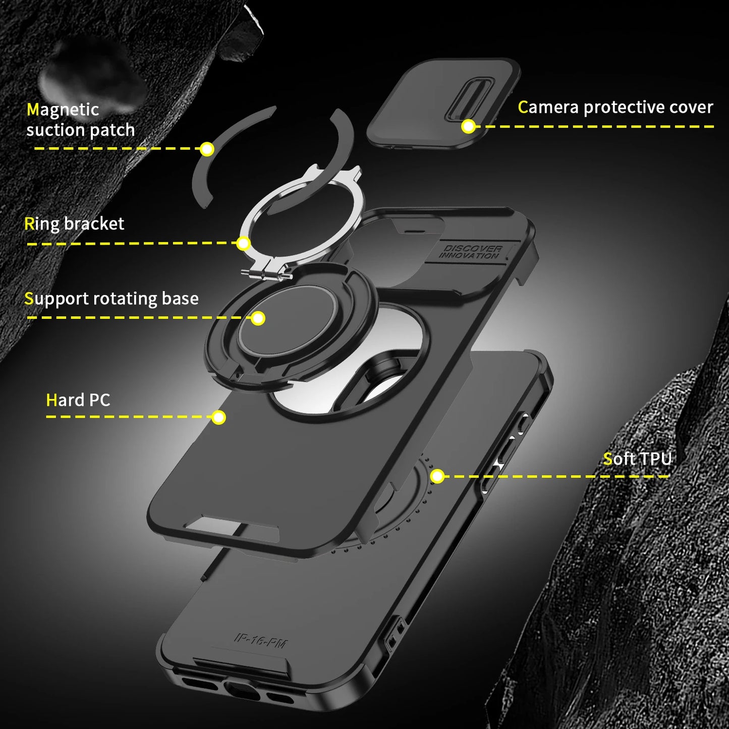 Capa Protetora Magnética para Carregamento Sem Fio MagSafe para iPhone