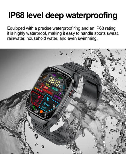 2025new micro exame físico relógio inteligente para homens ácido úrico gordura corporal cinco órgãos relógios de saúde bluetooth chamada smartbracelet