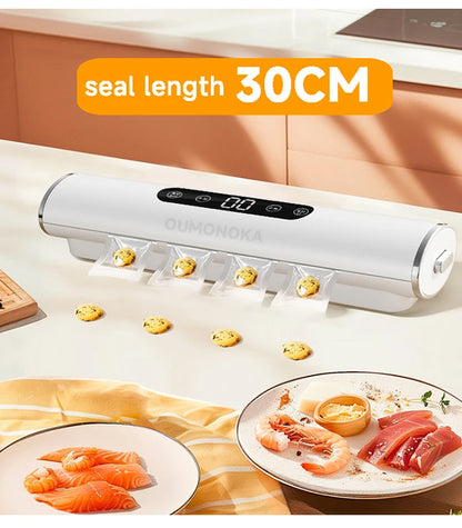Máquina seladora de cozinha a vácuo profissional, seladora para alimentos, produtos, embalagem de cozinha, selante de saco plástico