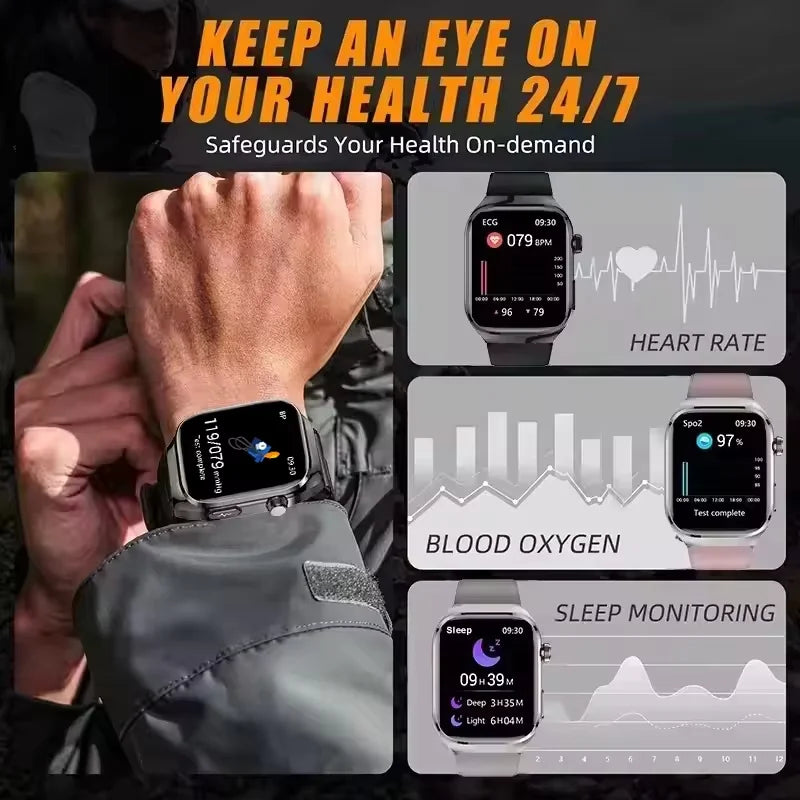 2025new micro exame físico relógio inteligente para homens ácido úrico gordura corporal cinco órgãos relógios de saúde bluetooth chamada smartbracelet