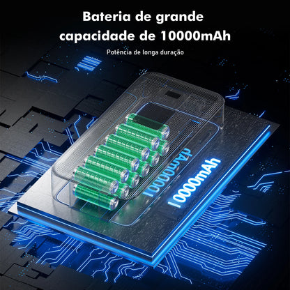 Powerbank， Powerbank 10000mah， Powerbak， Power Bank Portátil， Bateria Portátil， Pilhas Recarregáveis， Coibeu, 23W