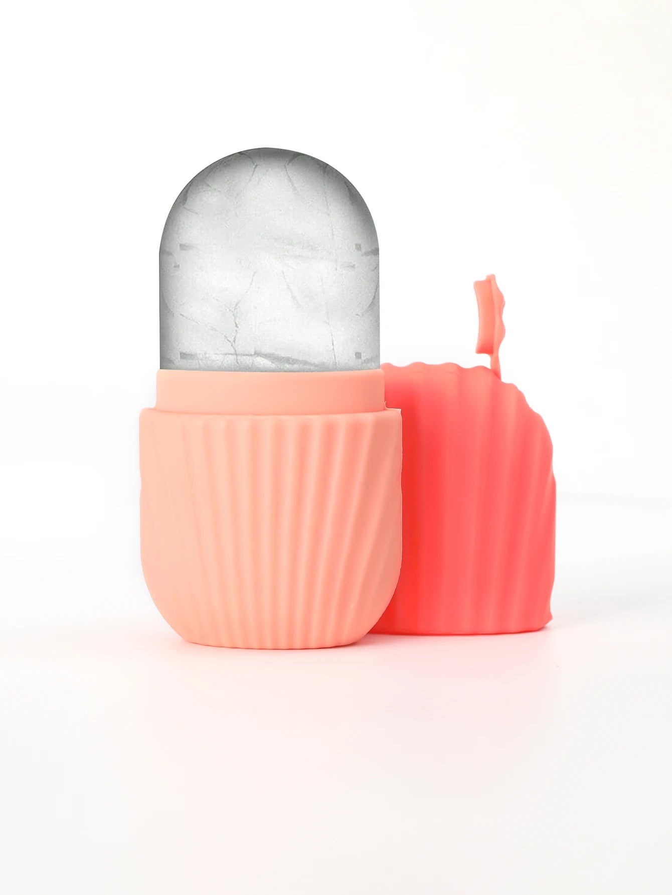 Massageador de rolo de gelo de silicone para rosto, olhos - cuidados naturais da pele, resfriamento e eliminação de bolsas para os olhos, reutilizáveis e calmante