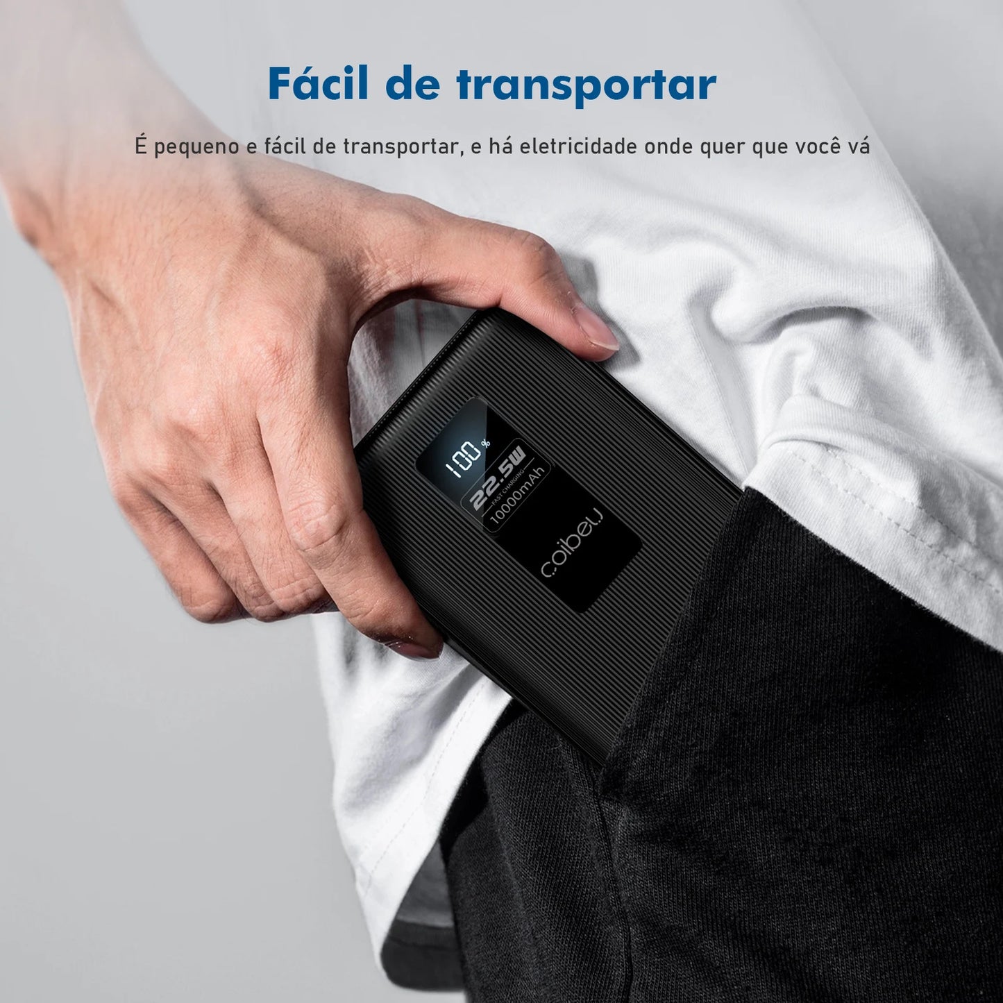 Powerbank， Powerbank 10000mah， Powerbak， Power Bank Portátil， Bateria Portátil， Pilhas Recarregáveis， Coibeu, 23W