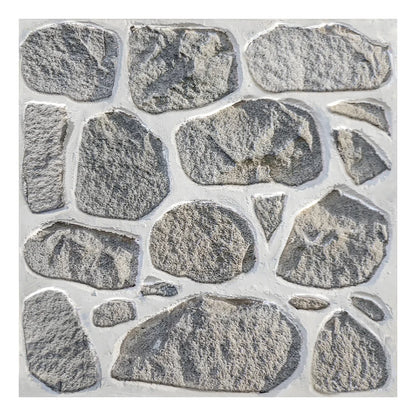 Painéis de parede de pedra falsa 3D, Peel and Stick Tile, Adesivo decorativo de parede, Auto-adesivo, 1 pc, 10pcs