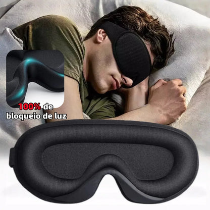 3D Máscara Espuma Confortavel de Dormir 100% Sombra Blackout Zero Pressão Eye Venda Tampa do Olho Noturno