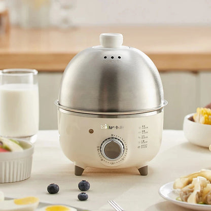 Caldeira elétrica para ovos, 360w, máquina de café da manhã, multicooker, vaporizador automático, panelas para ovos, creme de ovo doméstico, fogão a vapor com temporizador