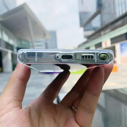 Moda clara magnética magsafe caso de carga sem fio para samsung galaxy s25 s24 s23 s22 s21 s20 plus fe ultra casos anti-queda