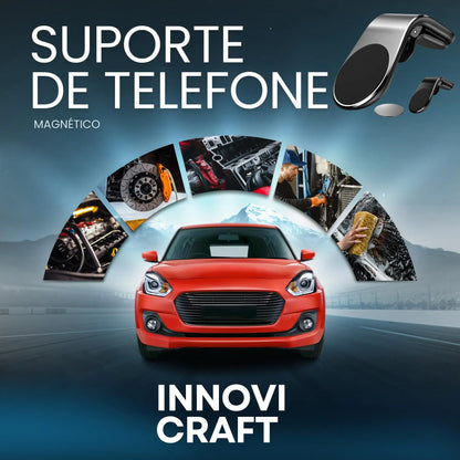 Suporte Magnético para Celular no Carro 360 °   Suporte Giratório com Base Antiderrapante e Ímã Forte para Todos os Modelos de Smartphone