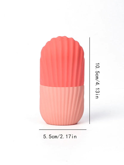 Massageador de rolo de gelo de silicone para rosto, olhos - cuidados naturais da pele, resfriamento e eliminação de bolsas para os olhos, reutilizáveis e calmante