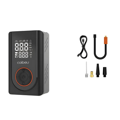 Bomba de Inflação Portátil Sem Fio 60W, Bateria 1800mAh*2, 5 Modos (Carro/Bicicleta/Moto), LED, Desligamento Automático, Type-C