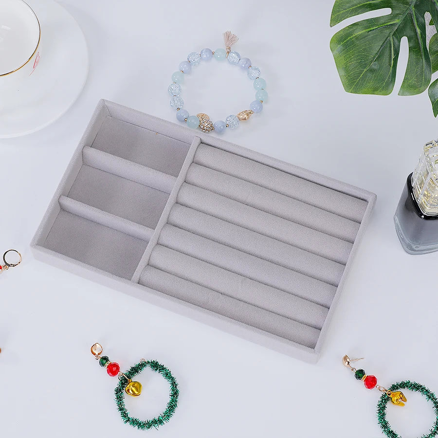 Reunindo Jewelry Box, Jewelry Tray, Adequado para Todos os Tipos de Armazenamento de Jóias, 1Pc