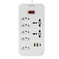 Extensão tomada,Extensão elétrica,Tomada usb,Filtro de linha de tomada,Regua tomadas de energia,Extensao eletrica,110-220V,10A