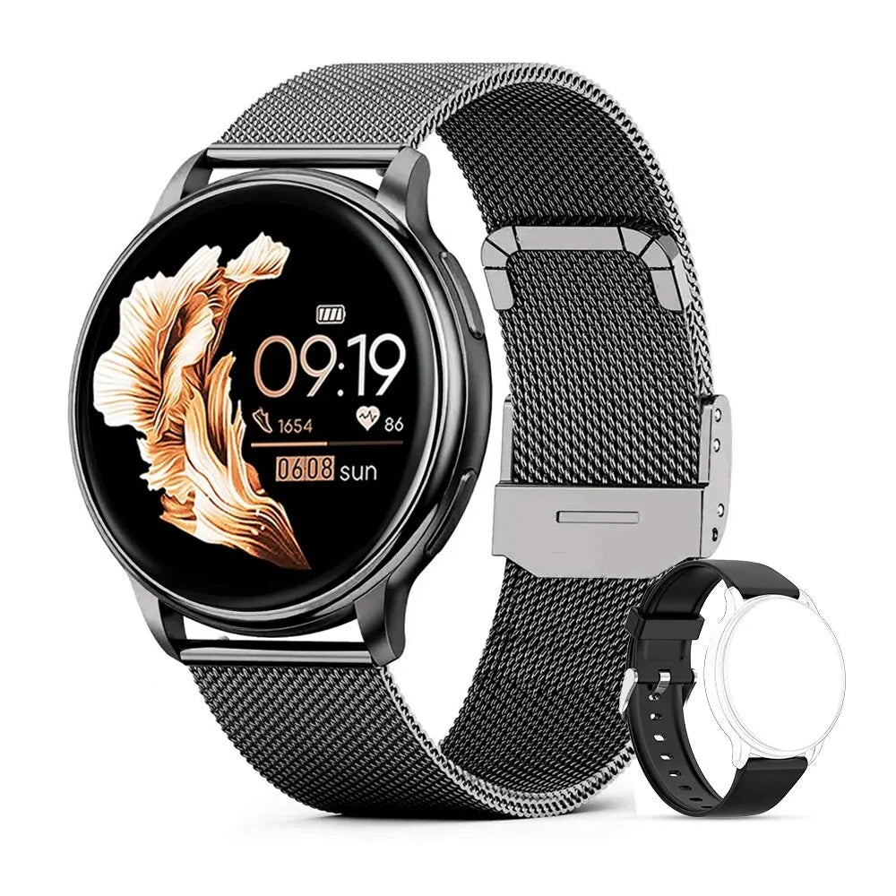 MEVADEN-Bluetooth chamada relógio inteligente para homens e mulheres, relógios personalizados, esporte fitness tracker, freqüência cardíaca, android, ios, y22