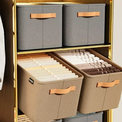 Engrossar roupas organizador calças camisola armários de armazenamento gavetas organizador jeans caixa de armazenamento guarda-roupa organizadores de armazenamento de roupas
