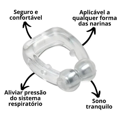 Kit 4 Clipe Nasal Anti Ronco e Apneia Dilatador Magnético