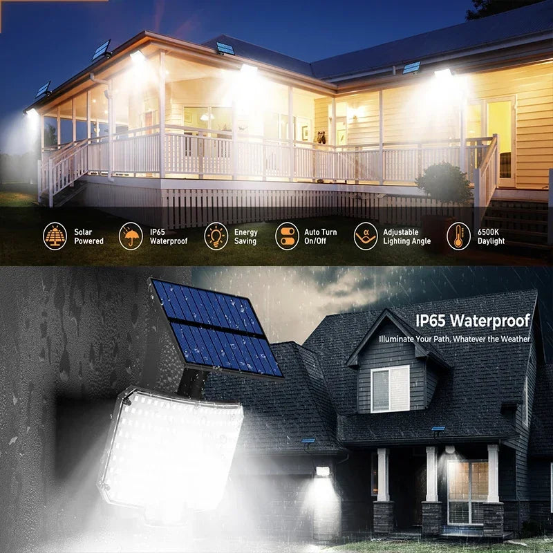 Luz solar ao ar livre super brilhante sensor de movimento solar forte energia led jardim lâmpada parede ip65 à prova dip65 água 3 modo trabalho
