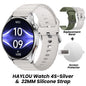Relógio HAYLOU 4S GPS Smartwatch com Tela HD AMOLED de 1.43”, Posicionamento GPS por 5 Satélites, 120+ Modos de Treino, Relógio Inteligente para Fitness