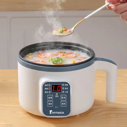 Panela elétrica de arroz 1,7l, camada dupla única, 220v, multifogão, antiaderente, mecânica inteligente, multicooker, panela de arroz no vapor para casa