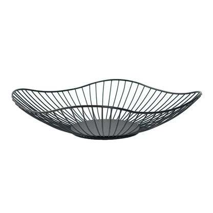 Cesta de frutas de ferro recipiente de frutas tigela casa criativa