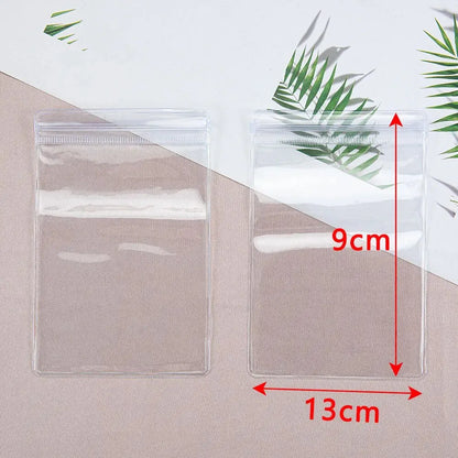 20 pçs malotes de jóias transparentes anti-oxidação zip lock sacos de armazenamento para brinco colar pulseira diy exibição embalagem