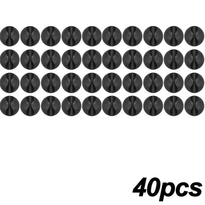 5/50 pçs mini cabo dobadoura organizador clipes de cabo de carregamento usb mesa arrumado organizador fio cabo titular protetores em casa escritório carro