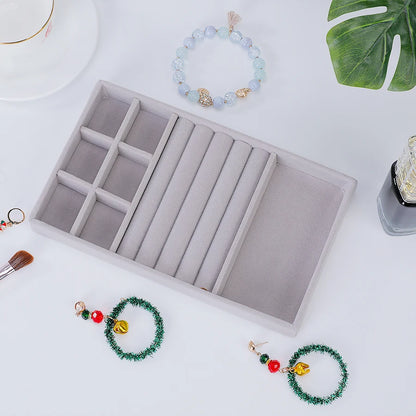 Reunindo Jewelry Box, Jewelry Tray, Adequado para Todos os Tipos de Armazenamento de Jóias, 1Pc