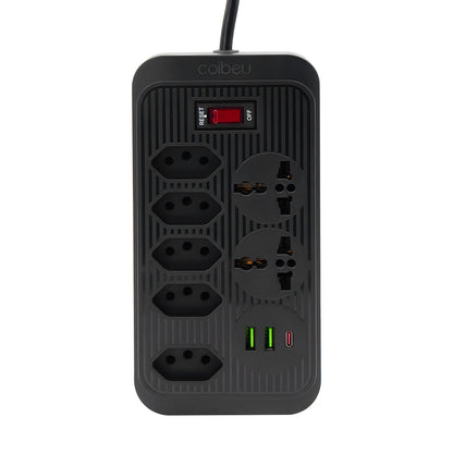 Extensão tomada,Extensão elétrica,Tomada usb,Filtro de linha de tomada,Regua tomadas de energia,Extensao eletrica,110-220V,10A
