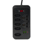 Extensão tomada,Extensão elétrica,Tomada usb,Filtro de linha de tomada,Regua tomadas de energia,Extensao eletrica,110-220V,10A