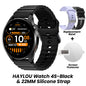 Relógio HAYLOU 4S GPS Smartwatch com Tela HD AMOLED de 1.43”, Posicionamento GPS por 5 Satélites, 120+ Modos de Treino, Relógio Inteligente para Fitness