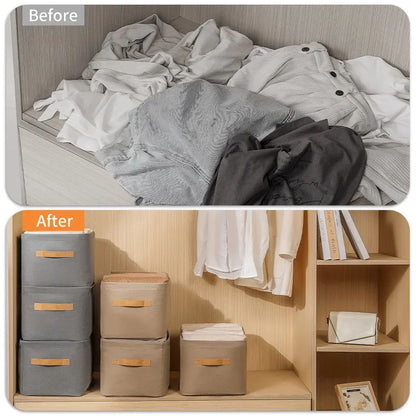 Engrossar roupas organizador calças camisola armários de armazenamento gavetas organizador jeans caixa de armazenamento guarda-roupa organizadores de armazenamento de roupas