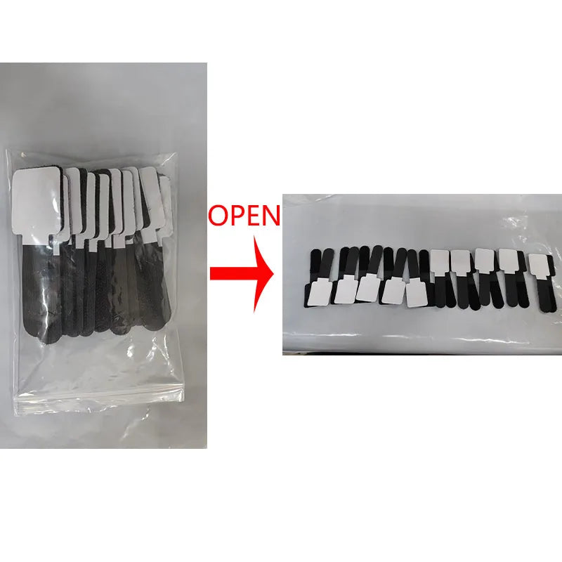Releasable Nylon Abraçadeiras, Loop Reutilizável, Hoop Tape, Correias Laço, Mouse, Fones de ouvido, Gerenciamento de fio, 20 pcs, 10 pcs, 5pcs