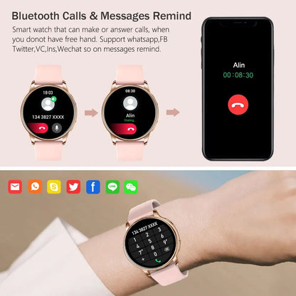 MEVADEN-Bluetooth chamada relógio inteligente para homens e mulheres, relógios personalizados, esporte fitness tracker, freqüência cardíaca, android, ios, y22
