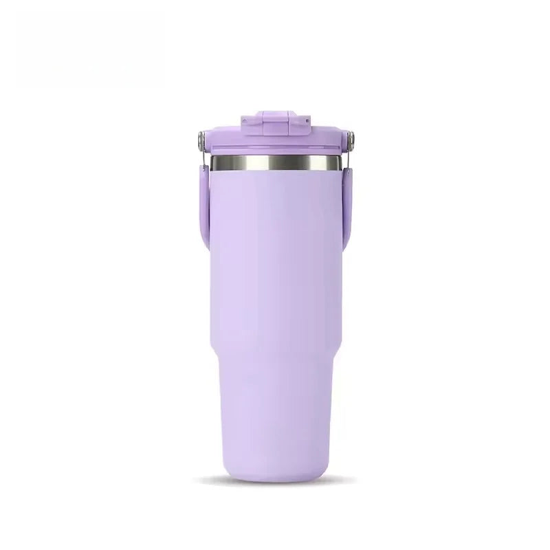 Copo Térmico de Viagem 600ML em Aço Inoxidável com Parede Dupla e Isolamento a Vácuo