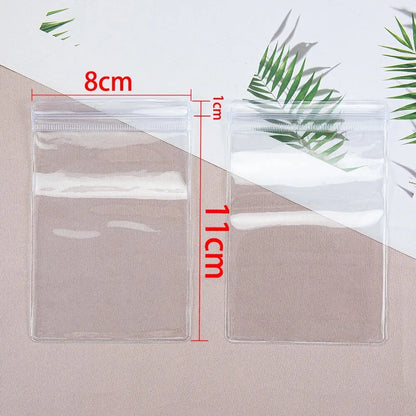 20 pçs malotes de jóias transparentes anti-oxidação zip lock sacos de armazenamento para brinco colar pulseira diy exibição embalagem