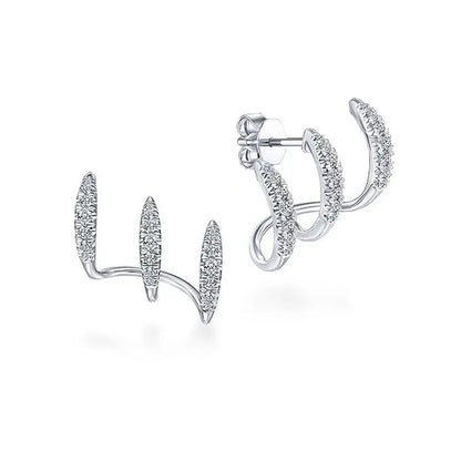 925 prata esterlina garras brincos com cristal ouro brinco aaa pedra design moderno acessórios de moda feminino 2025 jóias
