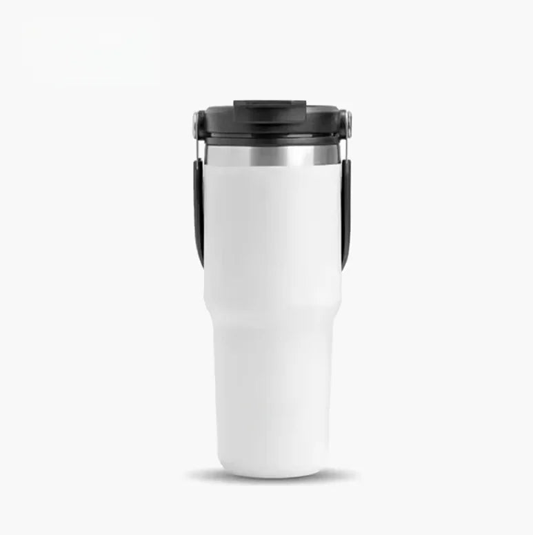 Copo Térmico de Viagem 600ML em Aço Inoxidável com Parede Dupla e Isolamento a Vácuo