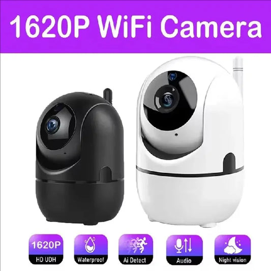 Câmera IP Wi-Fi para Casa Inteligente com Rastreamento Automático 1620P Visão Noturna Completa Rede Sem Fio CCTV Vídeo Câmera de Segurança para Bebês