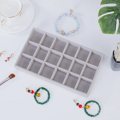 Reunindo Jewelry Box, Jewelry Tray, Adequado para Todos os Tipos de Armazenamento de Jóias, 1Pc