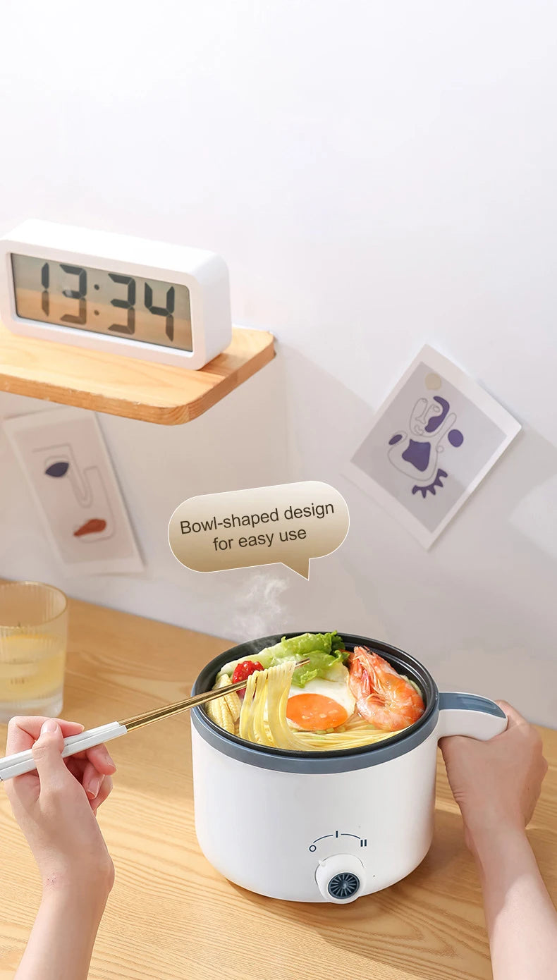 Panela elétrica de arroz 1,7l, camada dupla única, 220v, multifogão, antiaderente, mecânica inteligente, multicooker, panela de arroz no vapor para casa