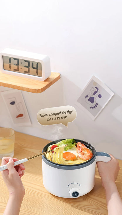 Panela elétrica de arroz 1,7l, camada dupla única, 220v, multifogão, antiaderente, mecânica inteligente, multicooker, panela de arroz no vapor para casa