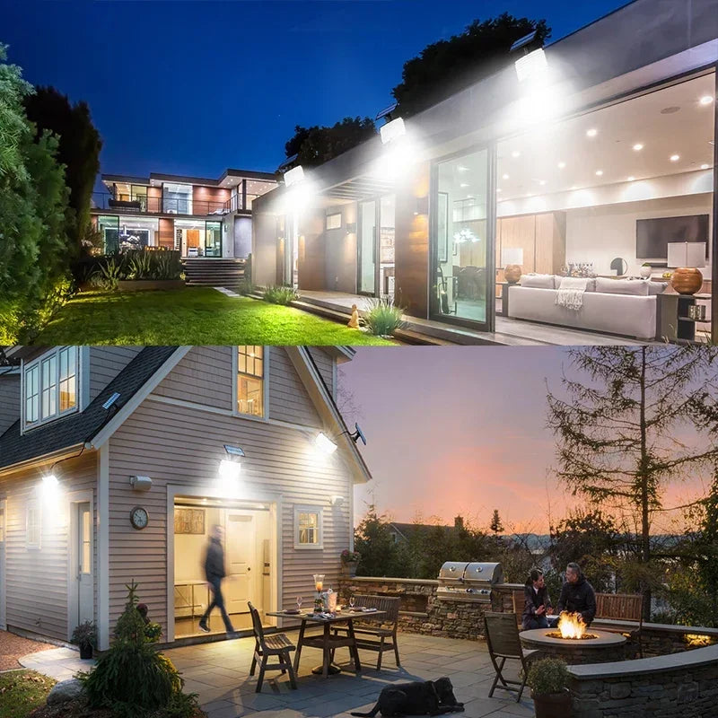 Luz solar ao ar livre super brilhante sensor de movimento solar forte energia led jardim lâmpada parede ip65 à prova dip65 água 3 modo trabalho