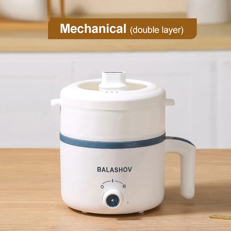 Panela elétrica de arroz 1,7l, camada dupla única, 220v, multifogão, antiaderente, mecânica inteligente, multicooker, panela de arroz no vapor para casa