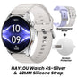 Relógio HAYLOU 4S GPS Smartwatch com Tela HD AMOLED de 1.43”, Posicionamento GPS por 5 Satélites, 120+ Modos de Treino, Relógio Inteligente para Fitness