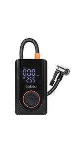 Bomba de Ar Portátil Sem Fio 60W, Bateria Recarregável 3600mAh, 150PSI, 5 Modos, LED/SOS, Type-C, Automática para Carro/Moto